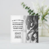 Pensioenaankondiging met oude sporen (Staand voorkant)