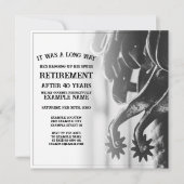 Pensioenaankondiging met oude sporen (Voorkant)