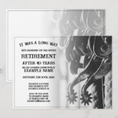 Pensioenaankondiging met oude sporen (Voorkant / Achterkant)