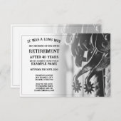 Pensioenaankondiging met oude sporen (Voorkant / Achterkant)