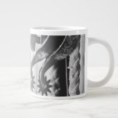 Pensioenaankondiging met oude sporen grote koffiekop (Rechts)