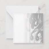 Pensioenaankondiging met oude sporen notitiekaartje (Achterkant)