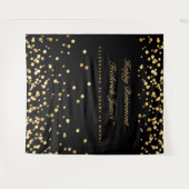 Pensioenachtergrond, achtergrond fotocabine, goud wandkleed (Voorkant (horizontaal))