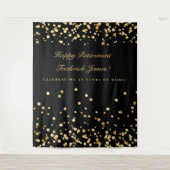 Pensioenachtergrond, achtergrond fotocabine, goud wandkleed (Voorkant)