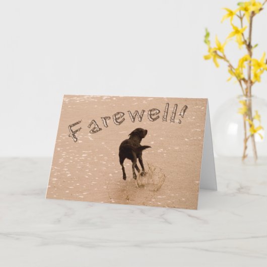 Pensioenafscheidingsremmer op de strand kaart (Gele Bloem)