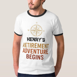 Pensioenavontuur begint, gepensioneerd t-shirt