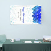 Pensioenballonnen Star Confetti Banner (Beurs)