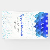 Pensioenballonnen Star Confetti Banner (Horizontaal)