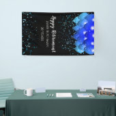 Pensioenballonnen Star Confetti Black Spandoek (Beurs)