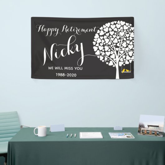 Pensioenbanner gepersonaliseerd spandoek (Beurs)