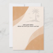 Pensioenbedrijf Afscheidsfeestuitnodiging Kaart (Achterkant)