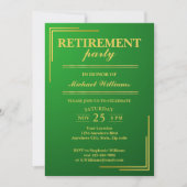 Pensioenbedrijf Elegant Groen Goud Kaart (Voorkant)