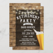 Pensioenbietenkaas Koord Rustisch Hout Kaart (Voorkant / Achterkant)