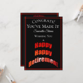 Pensioenbonnen die je ooit hebt genoemd - kaart (Voorkant / Achterkant in situ)