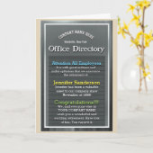 Pensioenbord - Kantoorhumor / Inspiratie Kaart (Gele Bloem)