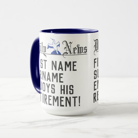 Pensioencadeau Mok (Voorkant links)