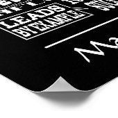 Pensioencadeau voor boss long service award poster (Hoek)