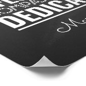 Pensioencadeau voor boss long service award poster (Hoek)