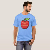 Pensioencadeaus. Apple voor de leraar T-shirt (Voorkant volledig)