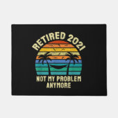 Pensioencadeaus in ruste 2021 deurmat (Voorkant)