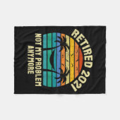 Pensioencadeaus  in ruste 2021 fleece deken (Voorkant (Horizontaal))