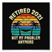 Pensioencadeaus  in ruste 2021 foto afdruk (Voorkant)