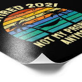 Pensioencadeaus in ruste 2021 foto afdruk (Hoek)