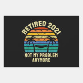 Pensioencadeaus in ruste 2021 inpakpapier vel (Voorkant)