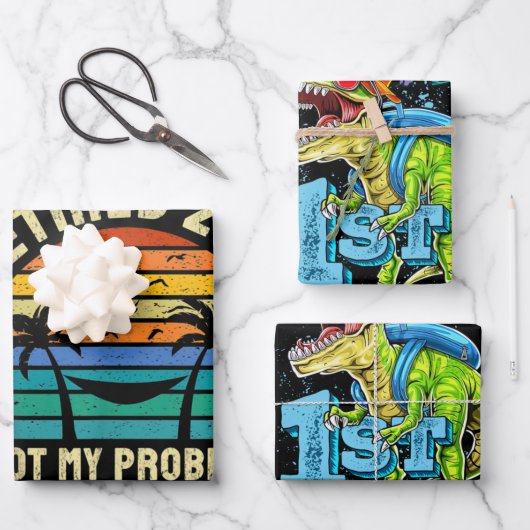 Pensioencadeaus in ruste 2021 inpakpapier vel (Voorkant)