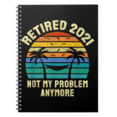 Pensioencadeaus  in ruste 2021 notitieboek (Voorkant)