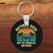 Pensioencadeaus  in ruste 2021 sleutelhanger (Voorkant)