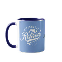 Pensioencadeaus. Visser/vrouw. Editable-naam