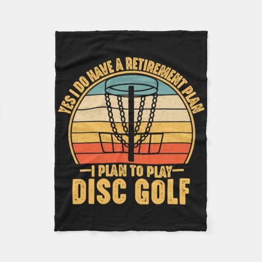 Pensioencadeaus voor discgolfers Grappige discgolf Fleece Deken (Voorkant)