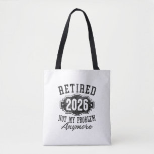Pensioencadeaus voor vrouwen mannen 2026 Met pensi Tote Bag