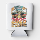 Pensioencategorie van 2025 aftellen aan de gang blikjeskoeler (Voorkant)