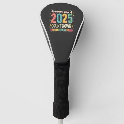 Pensioencategorie van 2025 in het Afstuderen Golfheadcover (Voorkant)