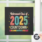 Pensioencategorie van 2025 in het Afstuderen Raamsticker (Huis)