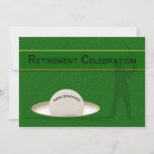 Pensioencering Golfer - Golfbal Kaart (Voorkant)