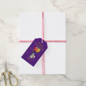Pensioencering Paarse Gift Labels Cadeaulabel (Met Touw)