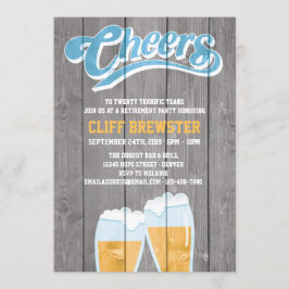 Pensioenenkaas en bier met hout kaart