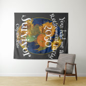 Pensioenfeest 2024 2025 2026 2027 2028 2029 wandkleed (In Situ (horizontaal))