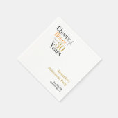 Pensioenfeest 30 jaar Cheers en bieren minimaal Servet (Hoek)