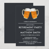 Pensioenfeest Bier Proost Kaart (Voorkant / Achterkant)