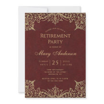Pensioenfeest Bourgogne Gold  Elegant