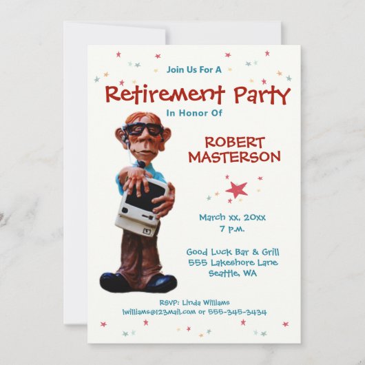 Pensioenfeest Celebratie Funny Computer Geek Kaart (Voorkant)