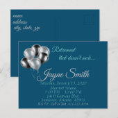 Pensioenfeest, "Dat is niet klote" Briefkaart (Voorkant / Achterkant)