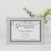 Pensioenfeest "dat is niet klote" Gray Kaart (Staand voorkant)