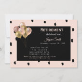 Pensioenfeest "dat niet zuigt" Pink & Black Kaart (Voorkant)