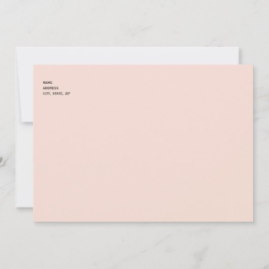 Pensioenfeest "dat niet zuigt" Pink & Black Kaart (Achterkant)