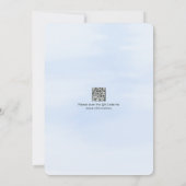 Pensioenfeest Elegante Bloemenuitnodiging Kaart (Achterkant)